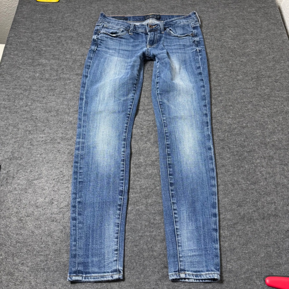 Lucky Brand Charlie Skinny Jeans Medium Wash VTG Y2K Low Rise 4/27